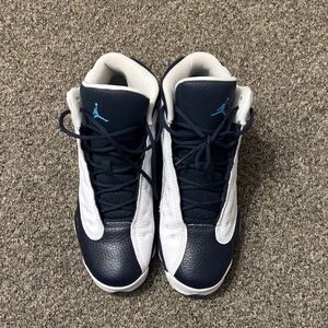 Air Jordan Navy and White Sneakers